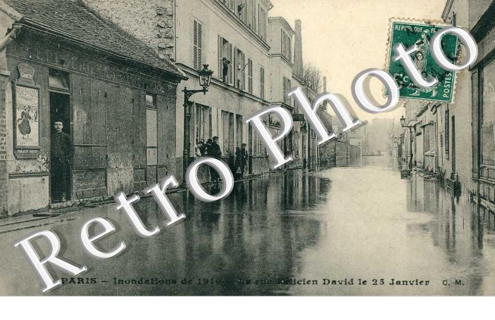 Innondations 1910, Rue Felicien David