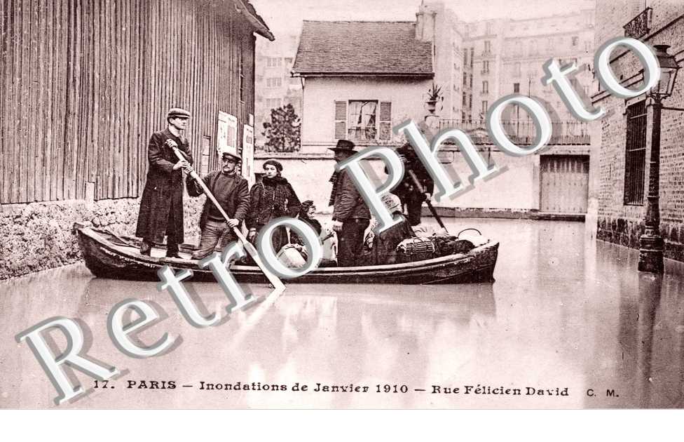 Inondations 1910, Rue Felicien David