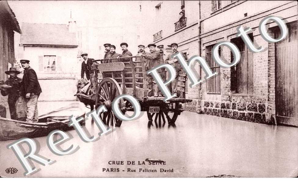 Inondations 1910, Rue Felicien David