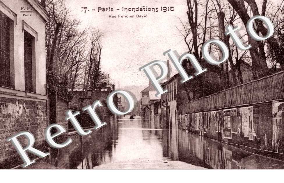 Inondations 1910, Rue Felicien David