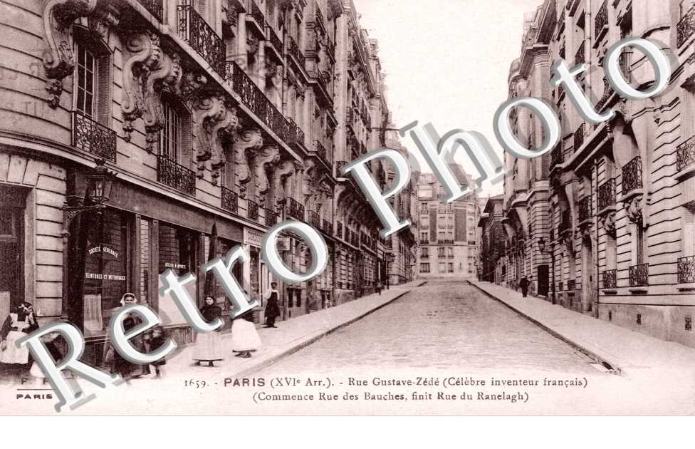 Rue Gustave Zede (commence rue des Bauches, finit rue du Ranelagh)