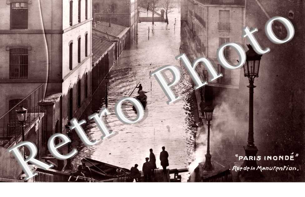 Inondations 1910, Rue de la Manutention