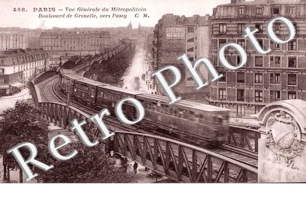 Vue generale du Metropolitain, Boulevard de Grenelle