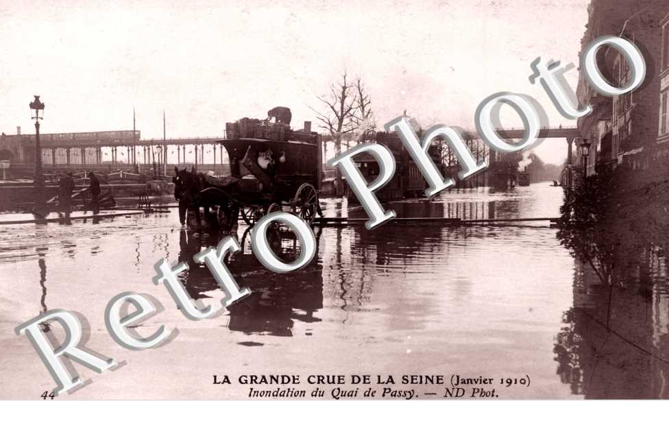Crue de la Seine 1910, Quai de Passy