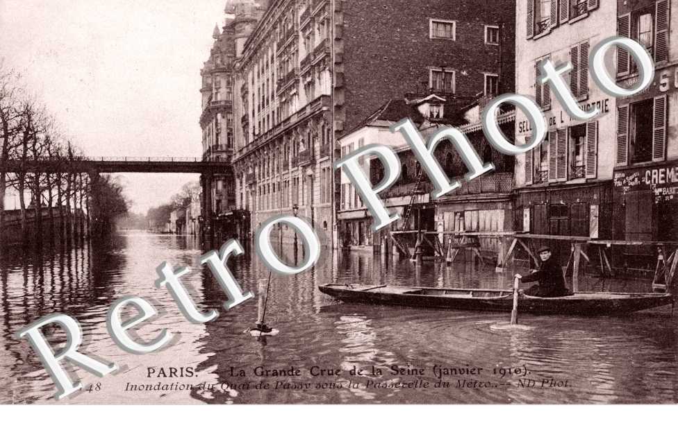 Crue de la Seine 1910, Quai de Passy