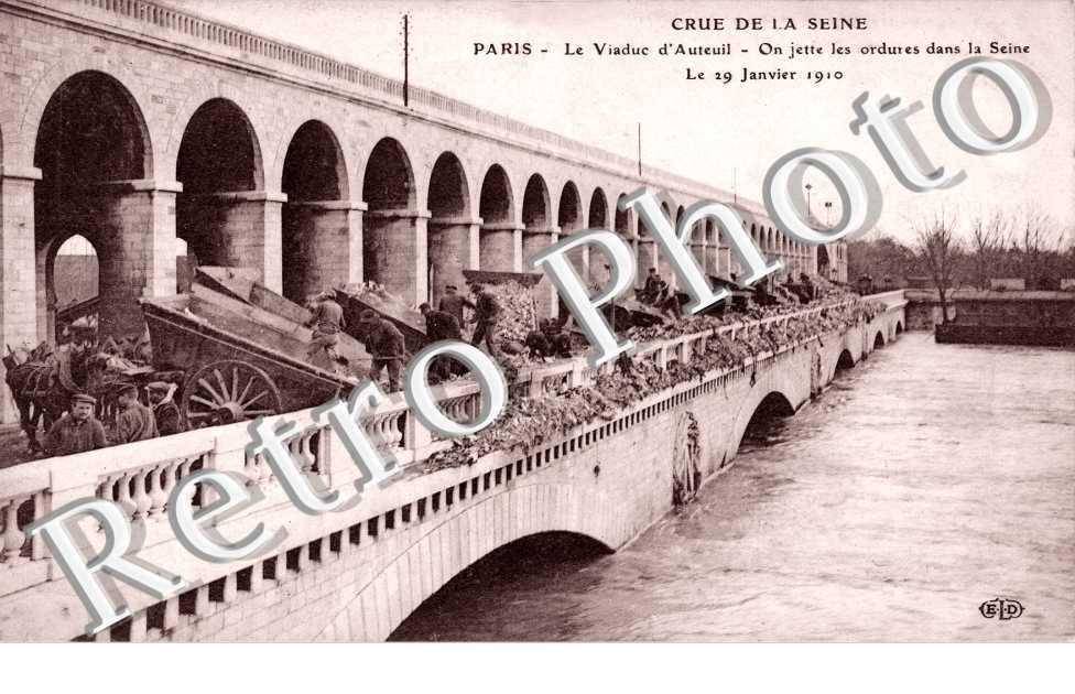 Crue de la Seine 1910, Viaduc d'Autheuil