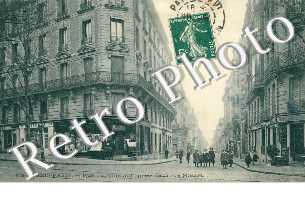 Rue du Ranelagh prise de la rue Mozart