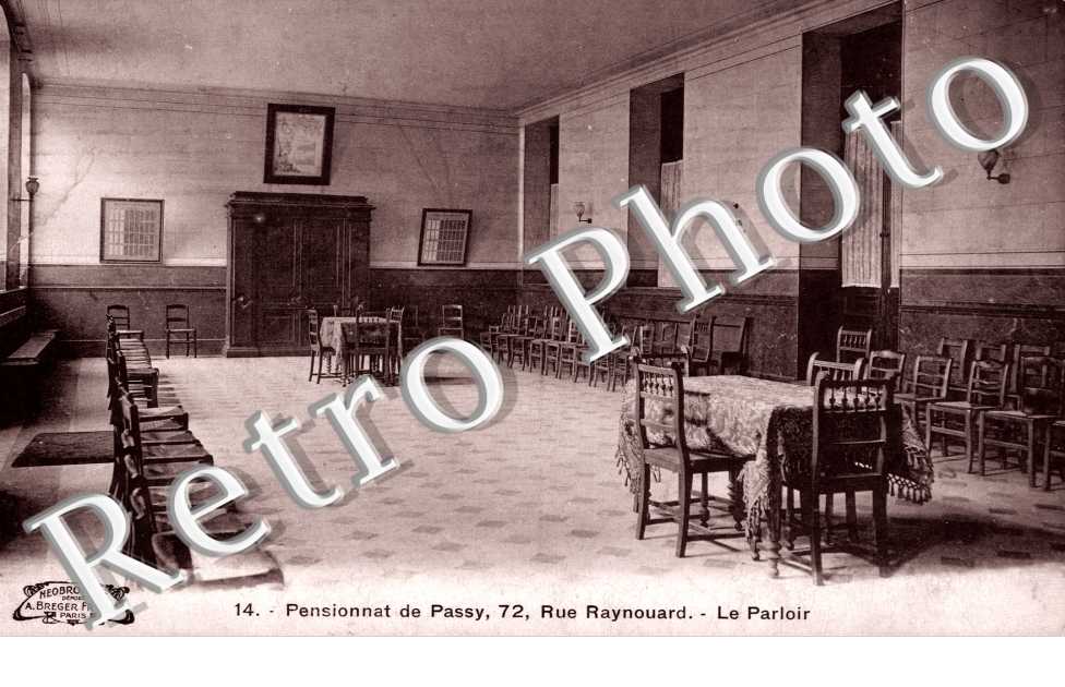 Pensionnat de Passy, Le Parloir 72 RUE RAYNOUARD