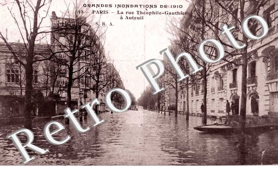 Rue Theophile Gauthier, Inondations 1910 AUTEUIL