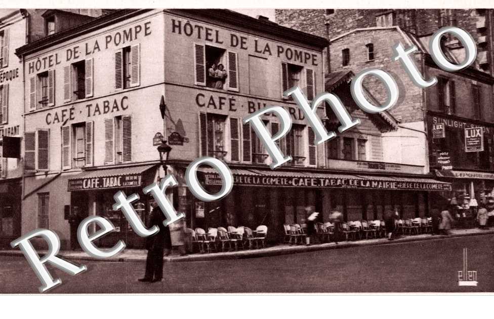 Rue de la Tour et Rue de la Pompe, Hotel Cafe Billards