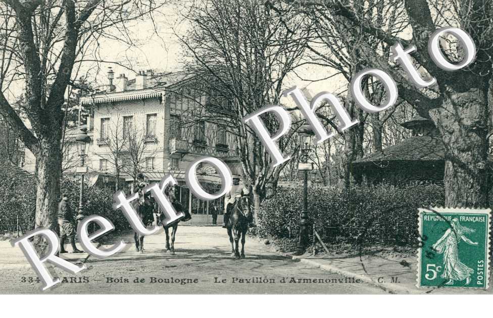 Bois de Boulogne, le Pavillon d'Armenonville