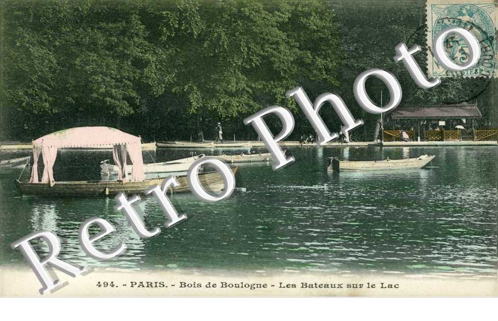 Bois de Boulogne, Bateaux sur le Lac