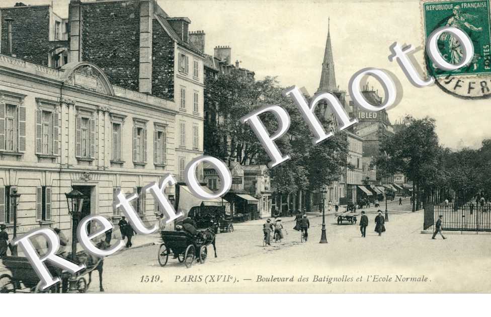 Boulevard des Batignolles et l'Ecole Normale