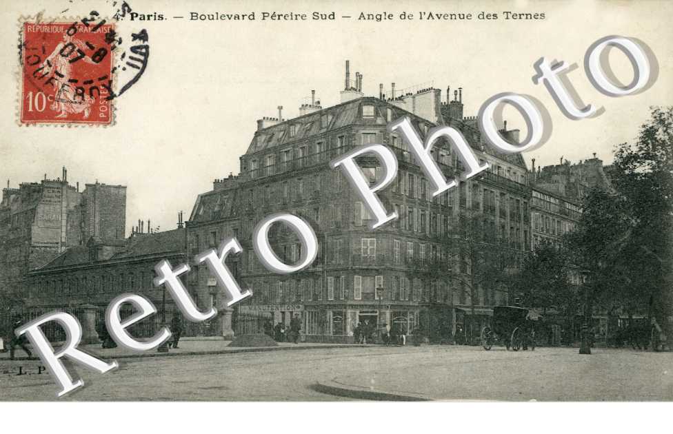 Boulevard Pereire Sud - angle de l'avenue des Ternes