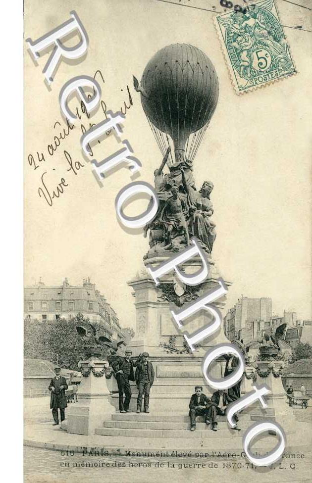 Monument de l'Aero Club de France en memoire des heros de la guerre de 1870