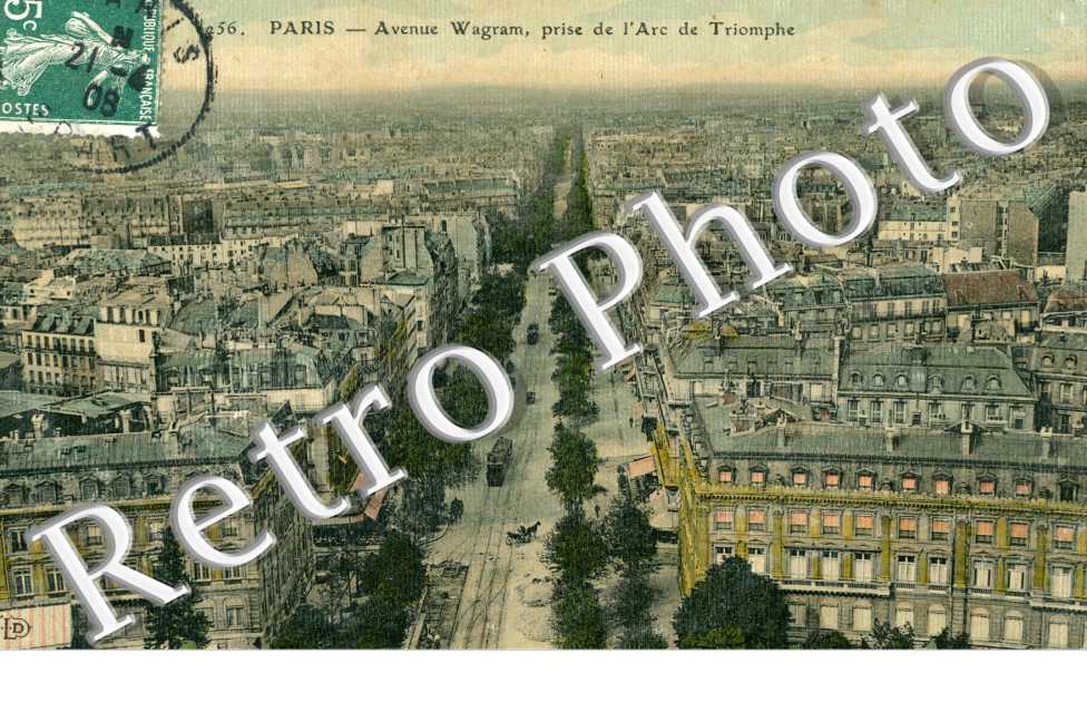 Avenue Wagram, prise de l'Arc de Triomphe