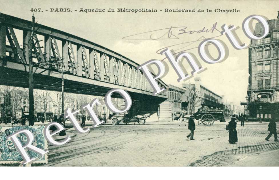 Le Boulevard de la Chapelle Aqueduc du Metropolitain