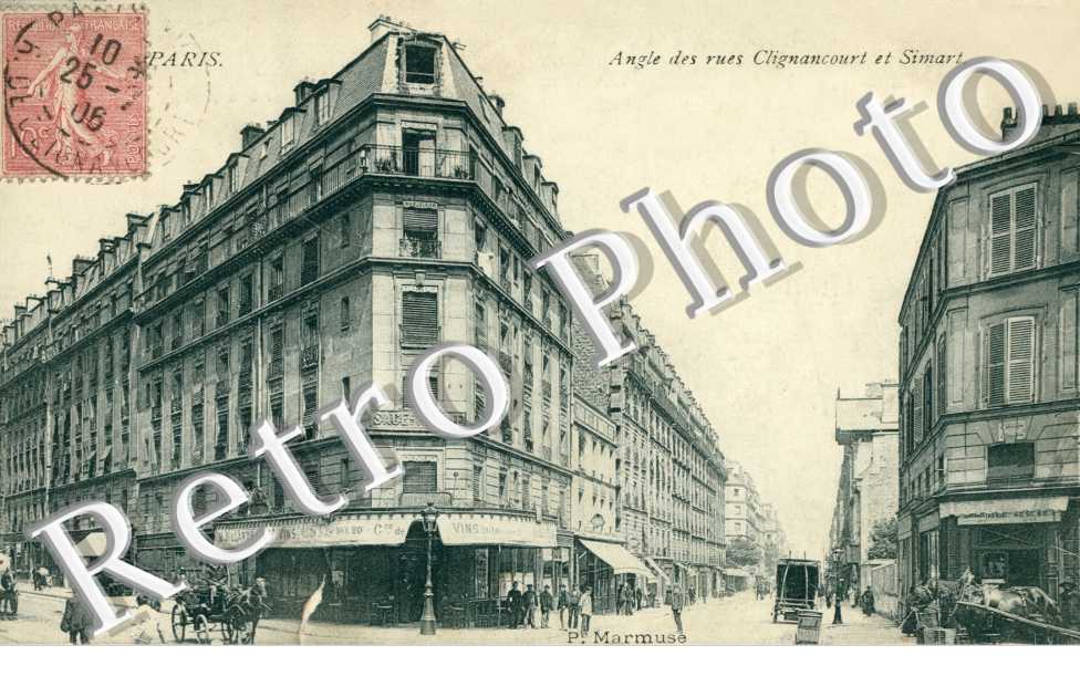 Angle des Rues Clignancourt et Simart