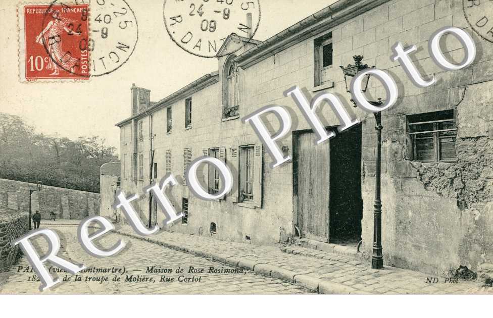 Montmartre Maison de Rose Rosimond Rue Cortot