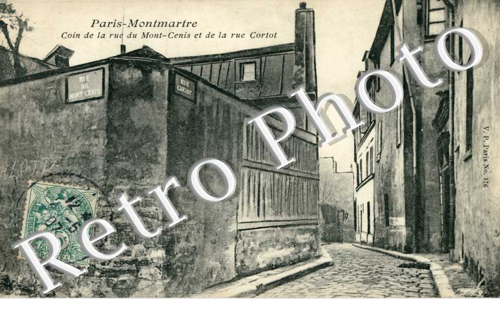coin de la rue du Mont-Cenis et de la Rue Cortot