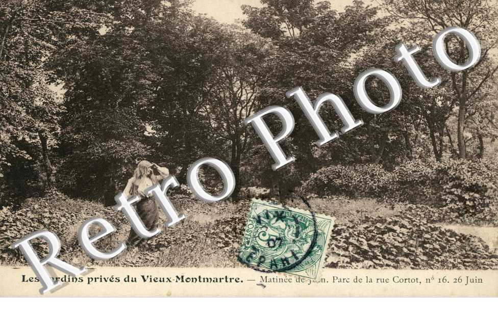 Montmartre rue Cortot Jardins prives