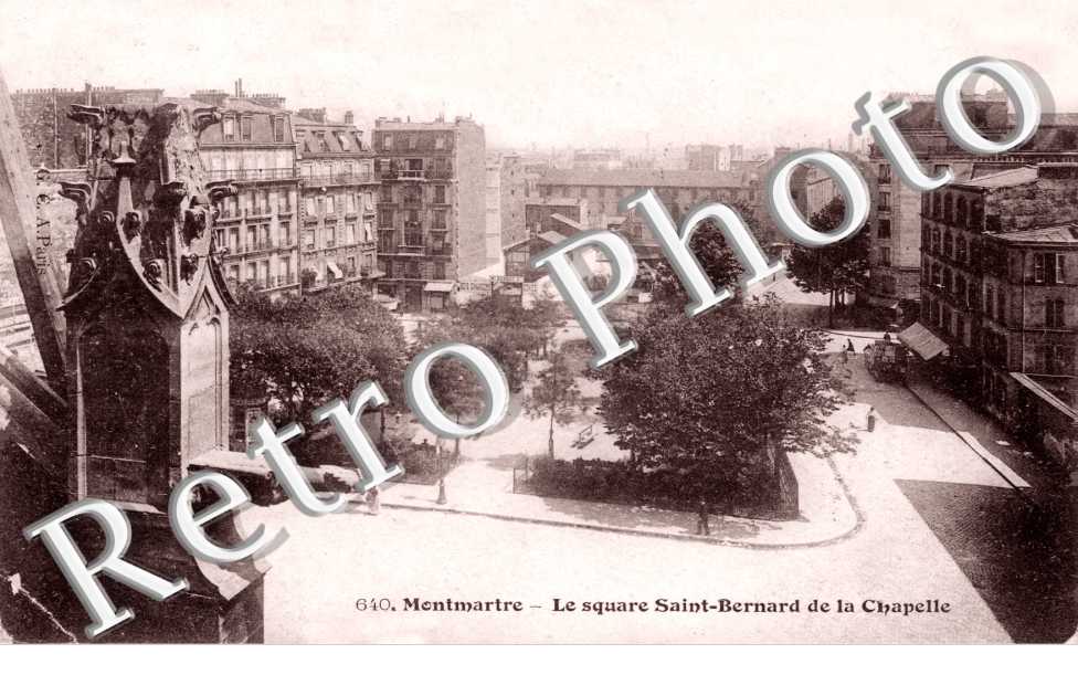 Montmartre, Square Saint Bernard et la Chapelle