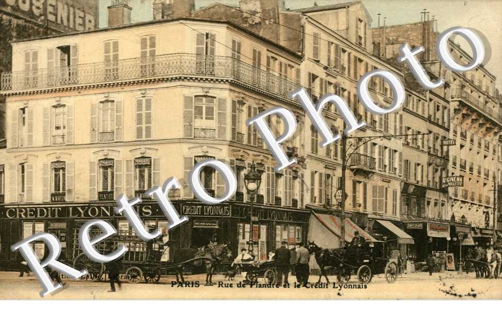 Rue de Flandre et le Crédit Lyonnais
