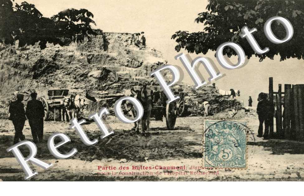 Partie des Buttes Chaumont pour la construction de l'Hopital Rothschild