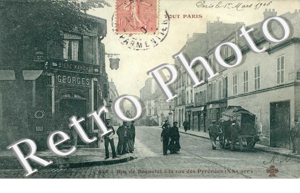 Rue de Bagnolet a la rue des Pyrenees
