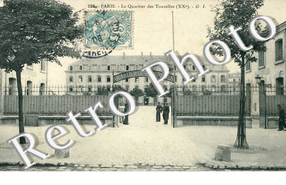 La caserne  des Tourelles Boulevard Mortier