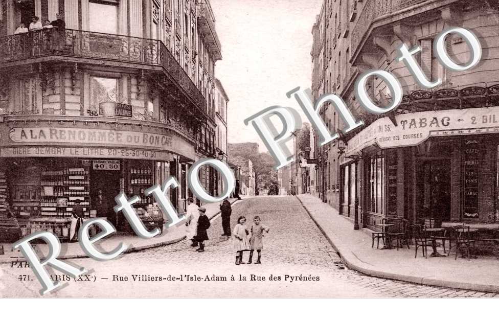 Rue Villiers de l'Isle Adam a la Rue des Pyrenees