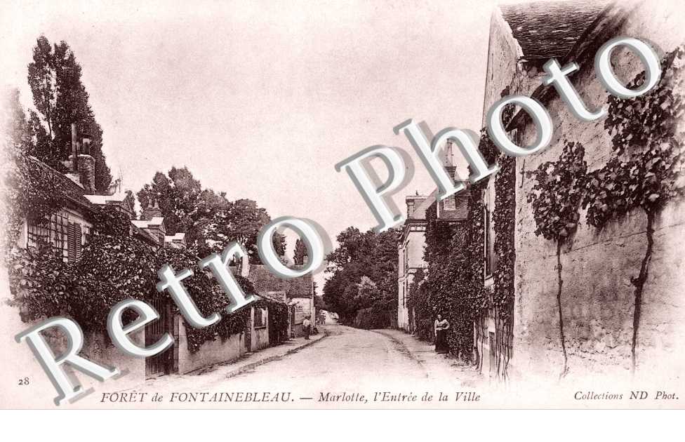 Foret de Fontainebleau, Marlotte, l'Entree de la Ville
