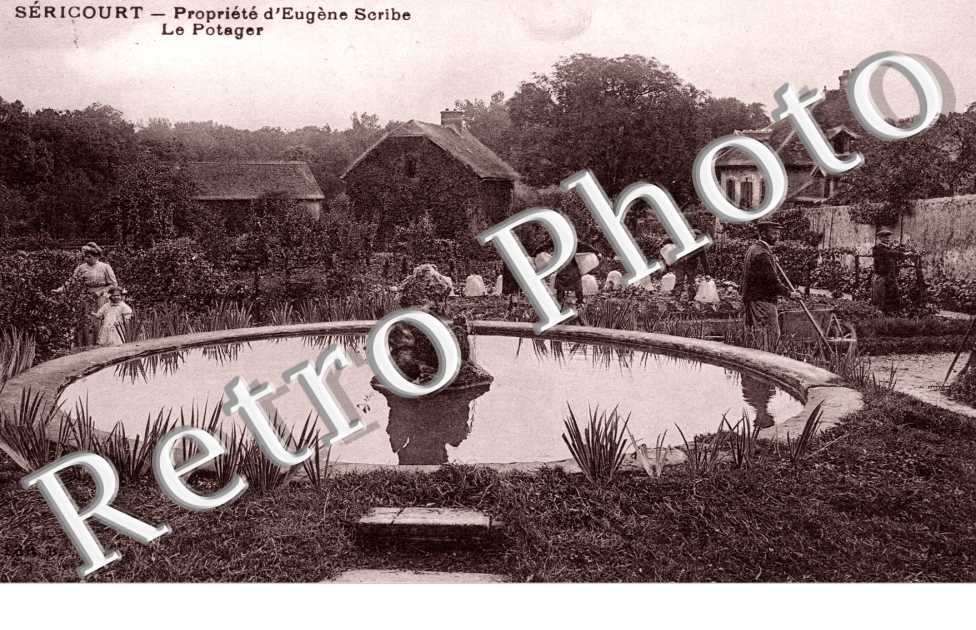 Sericourt, Propriete d'Eugene Scribe, le Potager