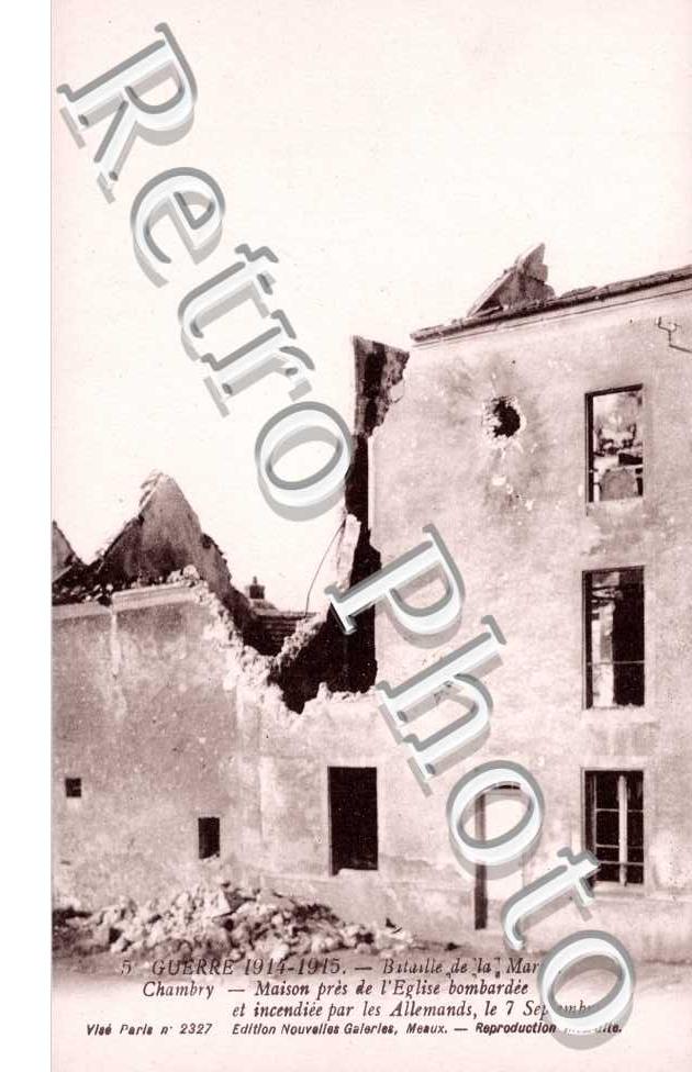 maison pres de l'eglise bombardee
