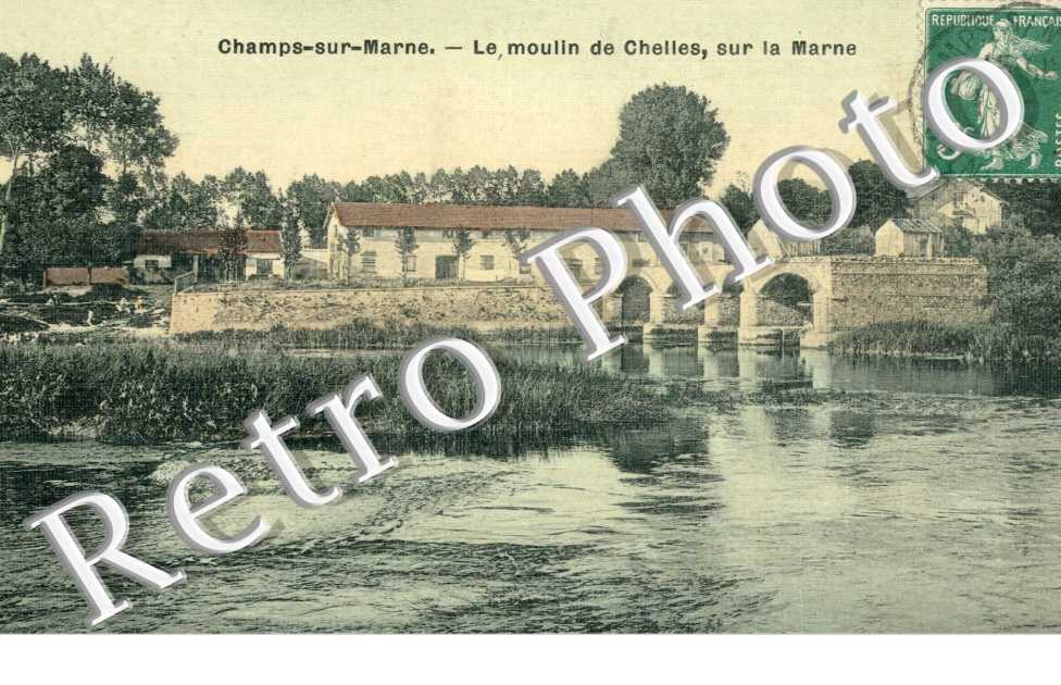 le moulin de Chelles, sur la Marne