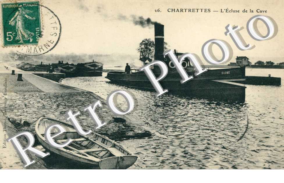 L'ecluse de la cave - bateau