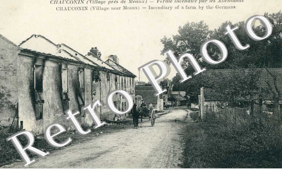 Ferme incendiee par les Allemands