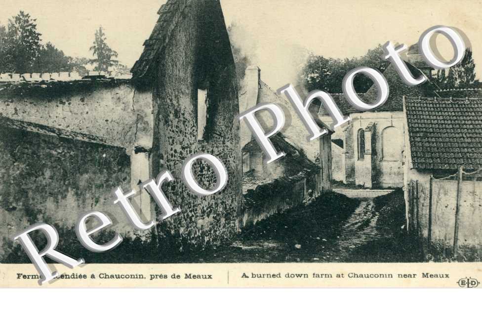 Ferme incendiee a Chauconin pres de Meaux