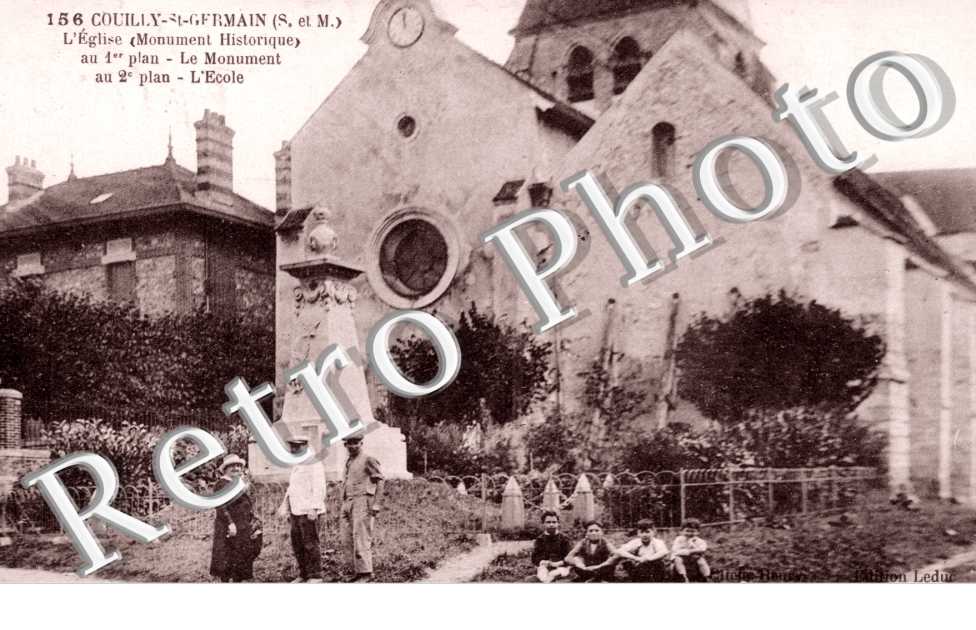 Couilly-Saint-Germain, l'Eglise, le Monument, l'Ecole