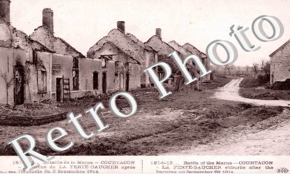 Bataille de la Marne, apres l'incendie du 6 septembre 1914