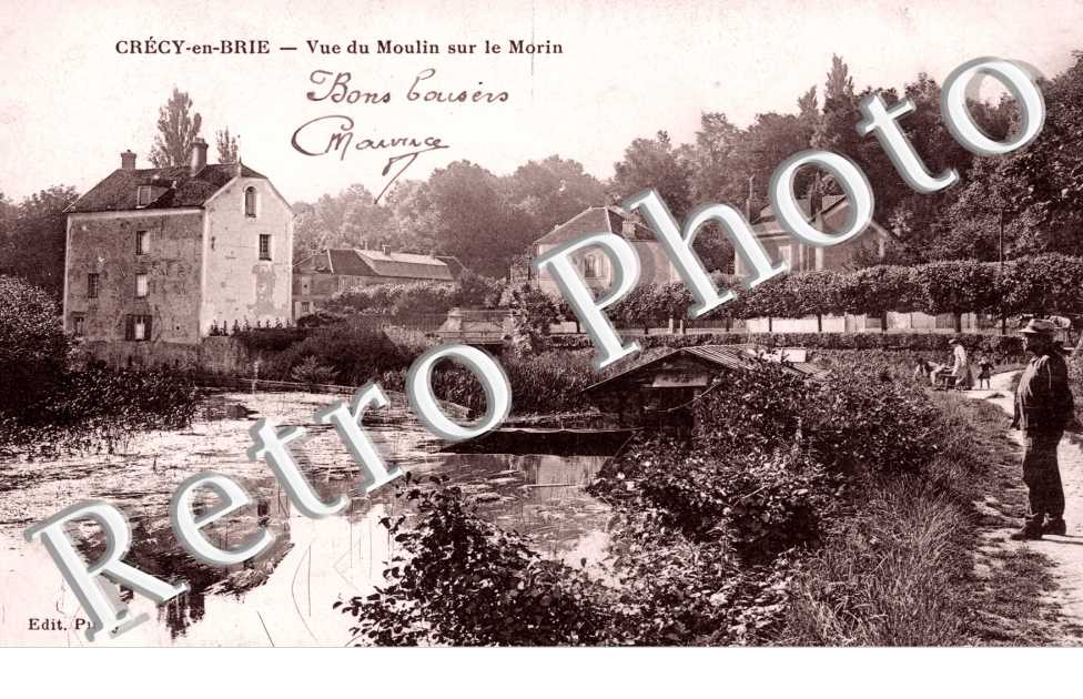 Vue du Moulin sur le Morin, Crecy-en-Brie