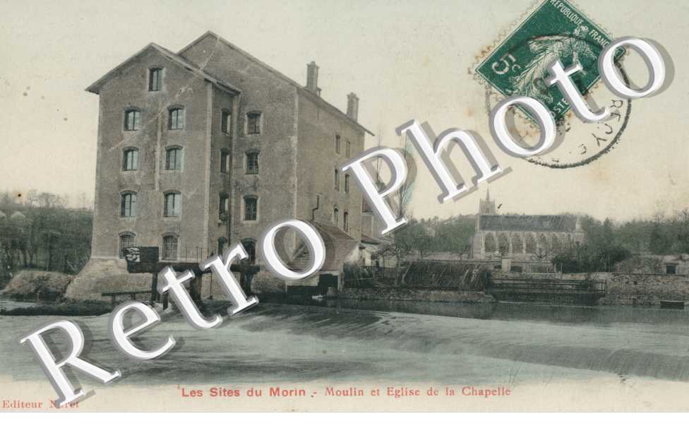 le Moulin et l'Eglise de la Chapelle
