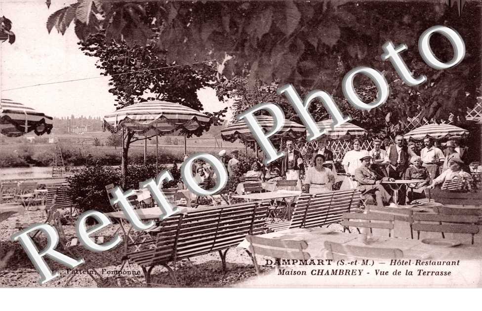 l'Hotel-Restaurant, Maison Chambrey, Vue de la Terrasse