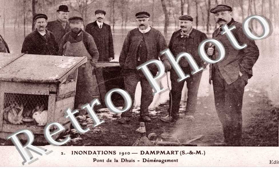 le Pont de la Dhuis, Demenagement, les Inondations de 1910