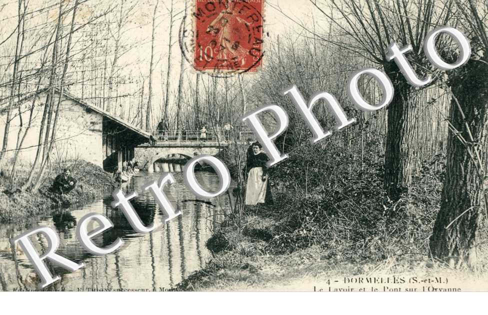 le Lavoir et le Pont sur l'Orvanne