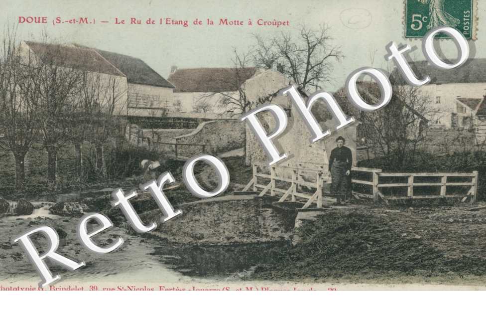 la rue de l'Etang de la motte a Croupet