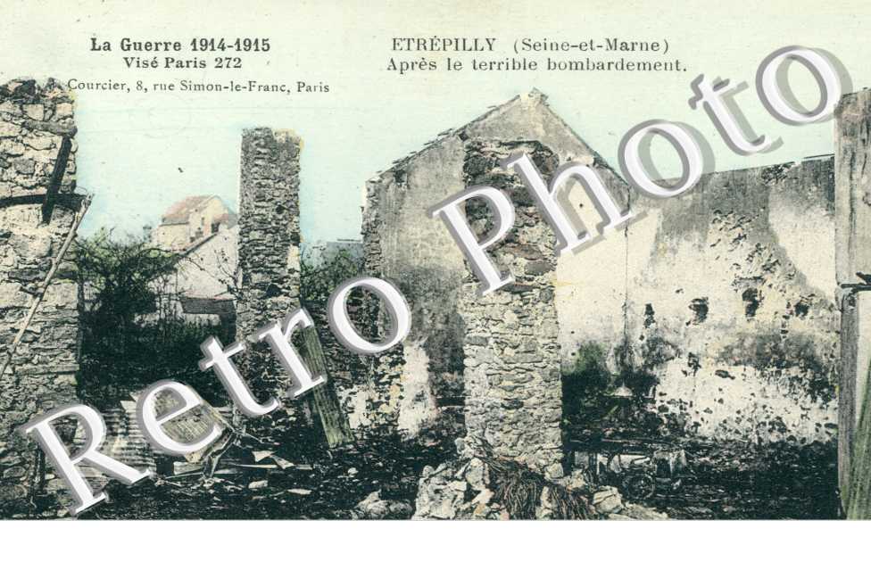 apres le bombardement  1915