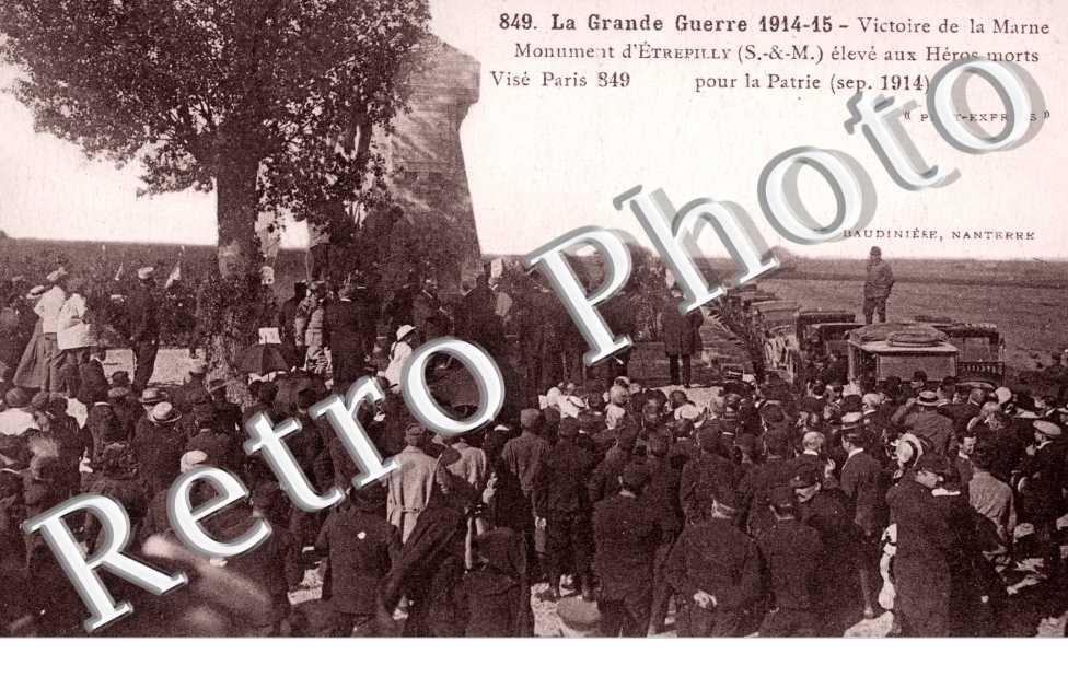 Victoire de la Marne, Monument d'Etrepilly eleve aux Heros morts