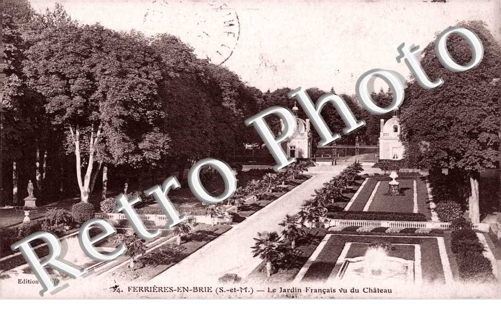 le jardin francais vu du chateau