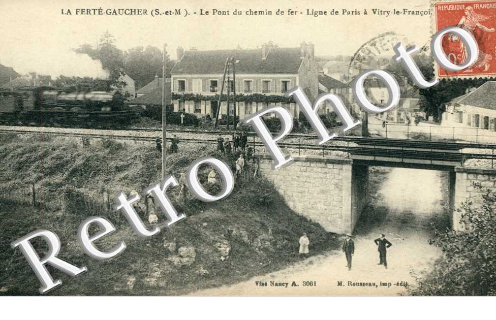 le Pont du Chemin de Fer, la Ligne de Paris a Vitry-le-Francois
